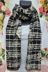 Check Rose Pattern Soft Feel Scarves