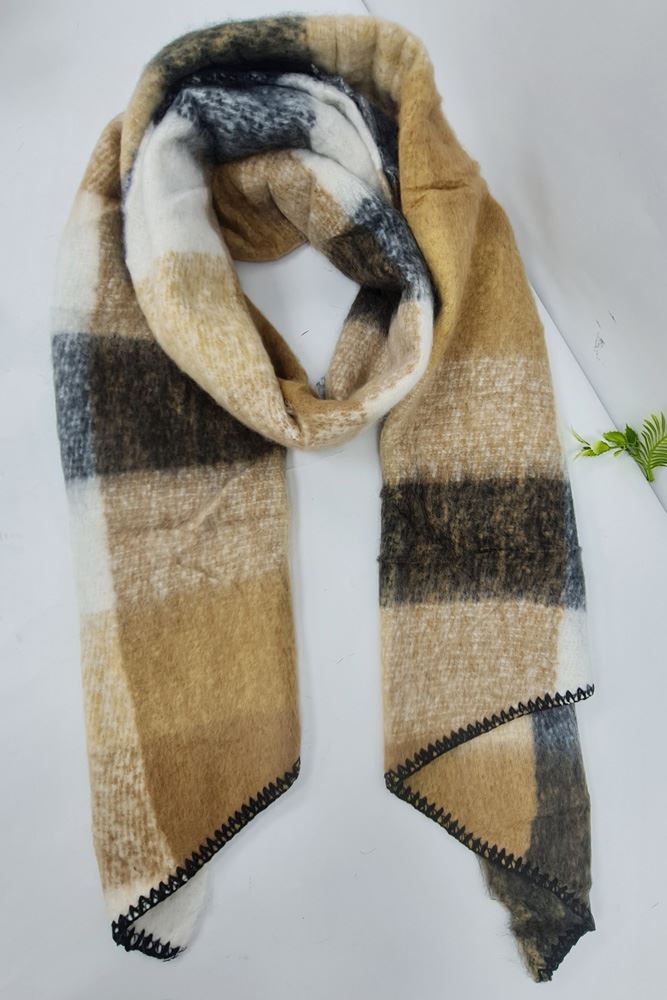 Check Pattern Soft Feel Scarves