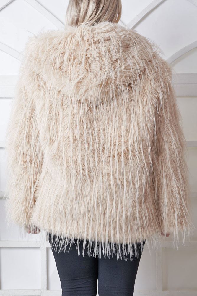 Shaggy Faux Fur Cardigan