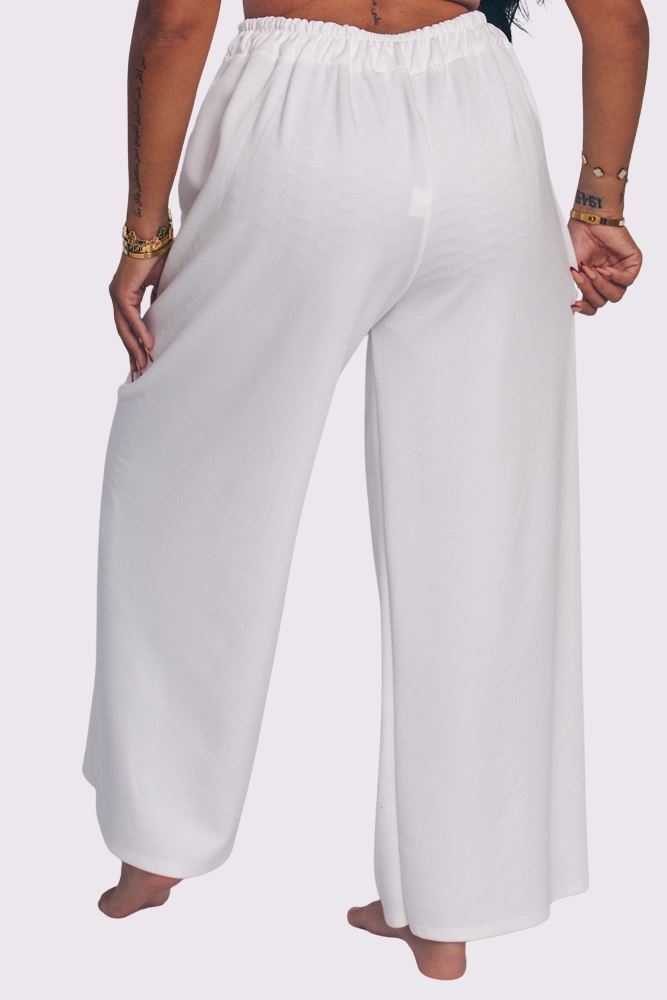 Elasticated Waistband Palazzo Trousers