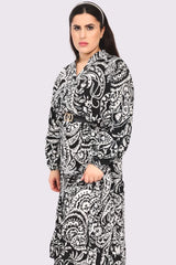 Paisley Print Oversized Dress