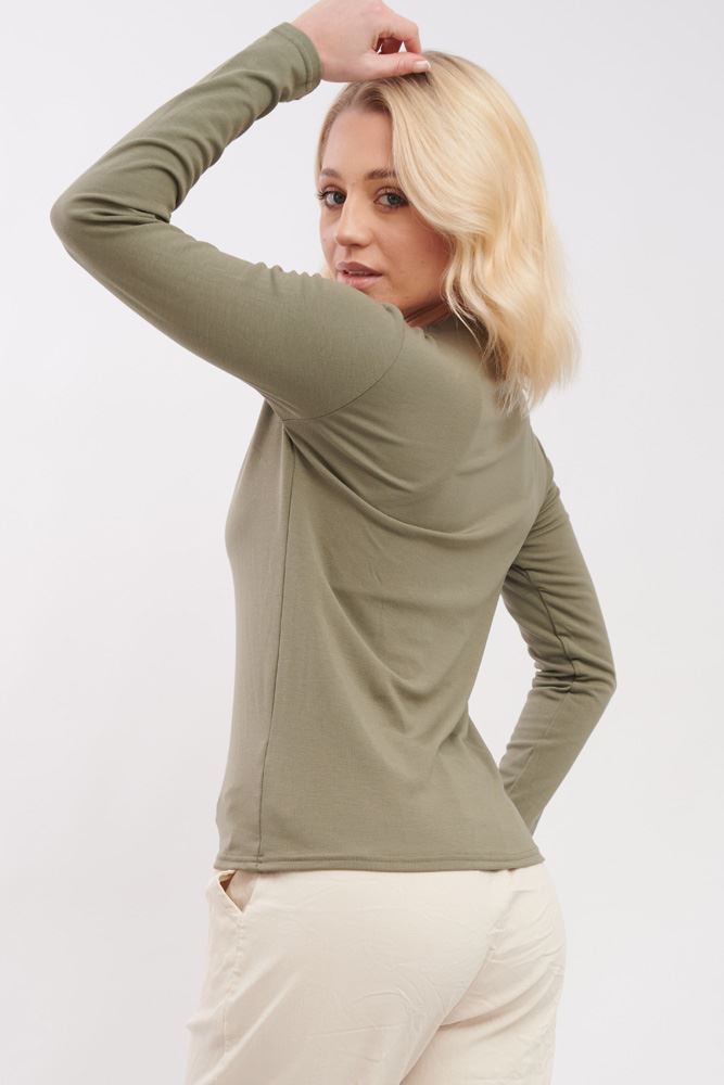 Plain Soft Knit Viscose Top