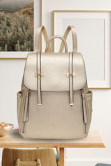 Luxury Leather Top handle Backpack