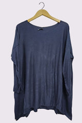 Oversized Soft Feel Slight Dip Hem Top