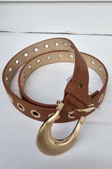 Leather Eyelet Belt