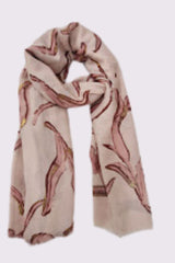 Abstract Print Cotton Scarves