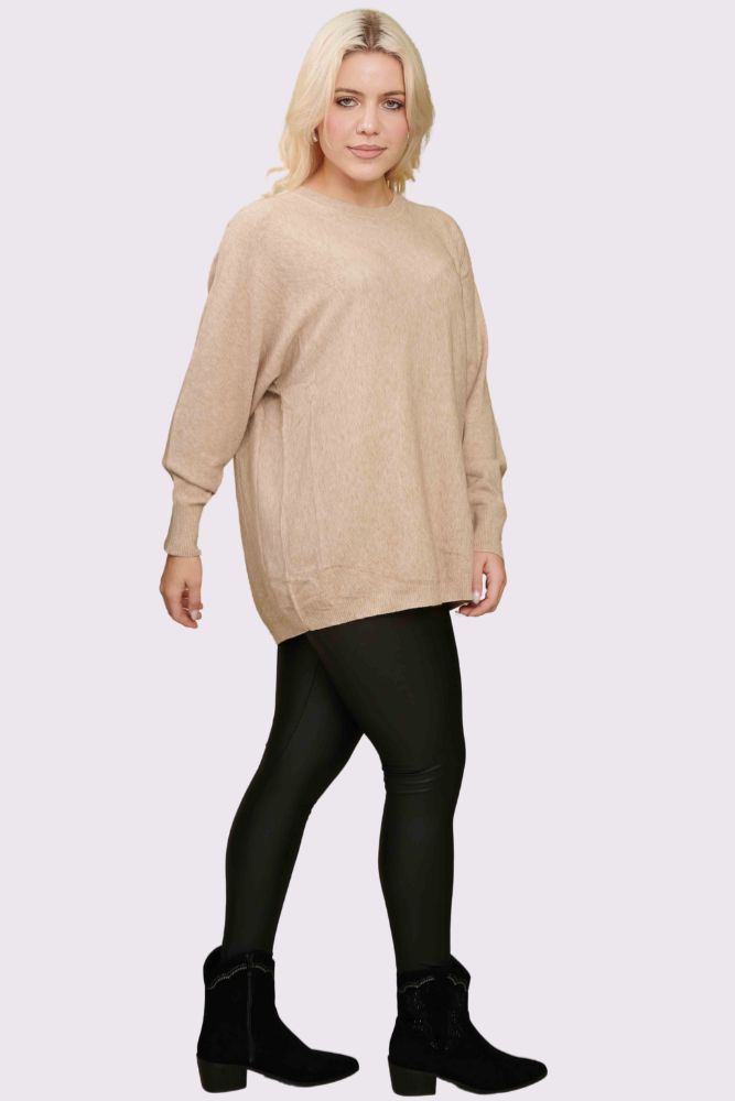 Plain Knitted Soft Feel Jumper