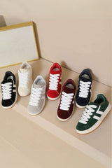 Stripe Lace Up Trainer