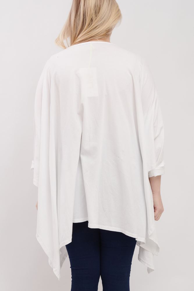 Plain Hanky Hem Cotton Top