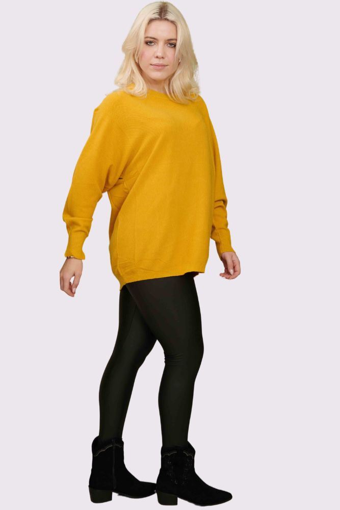 Plain Knitted Soft Feel Jumper