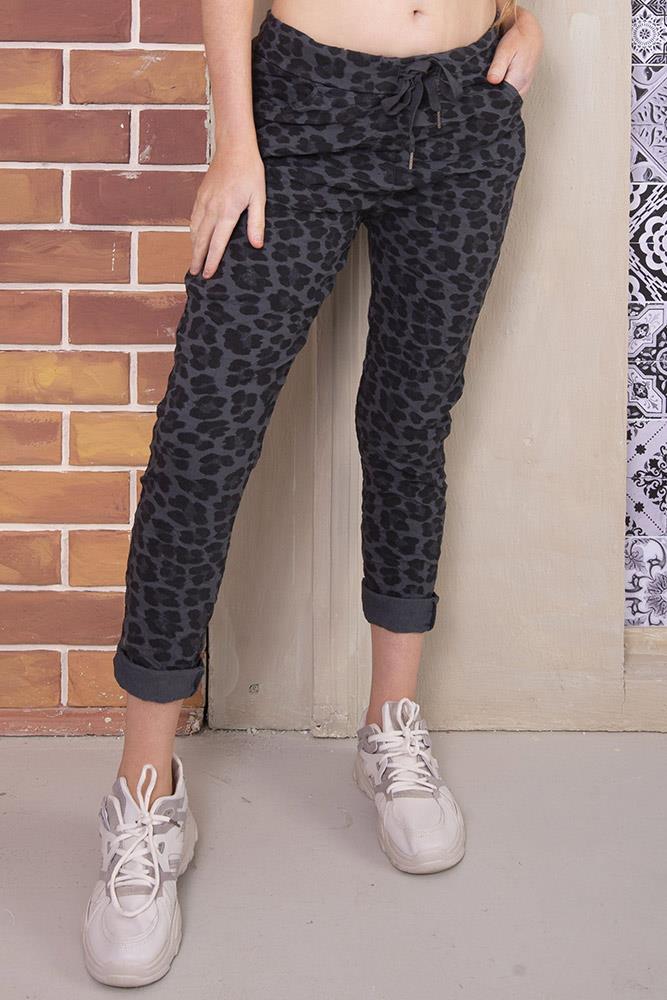 Leopard Print Viscose Trouser