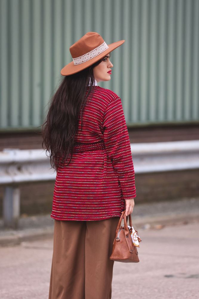 Multi-Colour Stripe Snood Scarf Dress