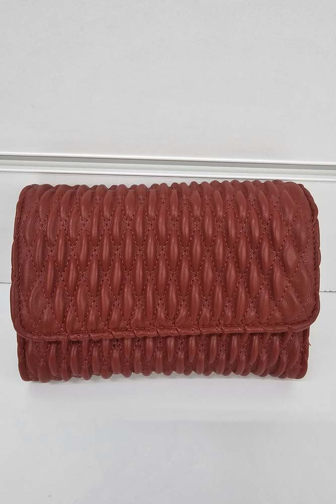 Stripe Quilted Hand Bag