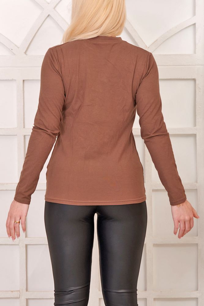 Plain Soft Knit Viscose Top