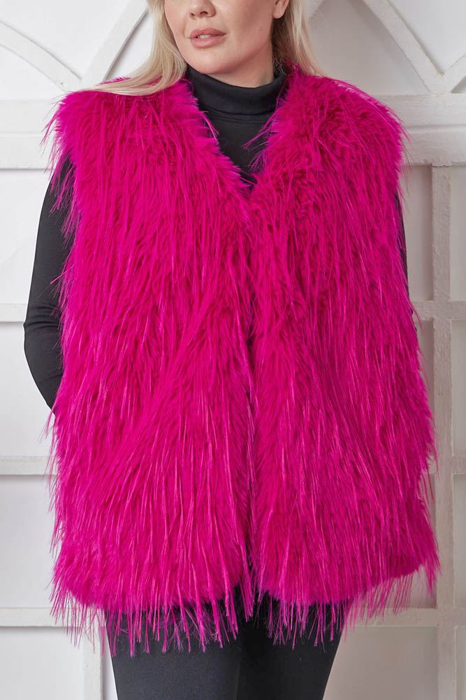 Shaggy Faux Fur Gilet