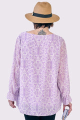 Floral Print Oversized Tunic Top