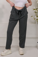 Plain Pocket Cotton Trousers