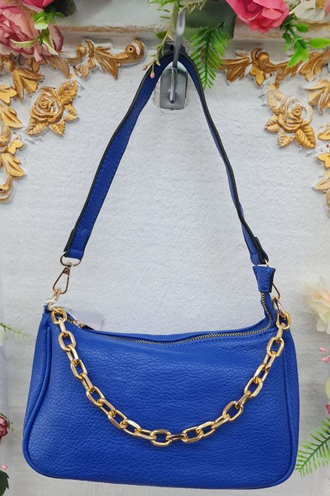 Leather Crescent Chain Bag