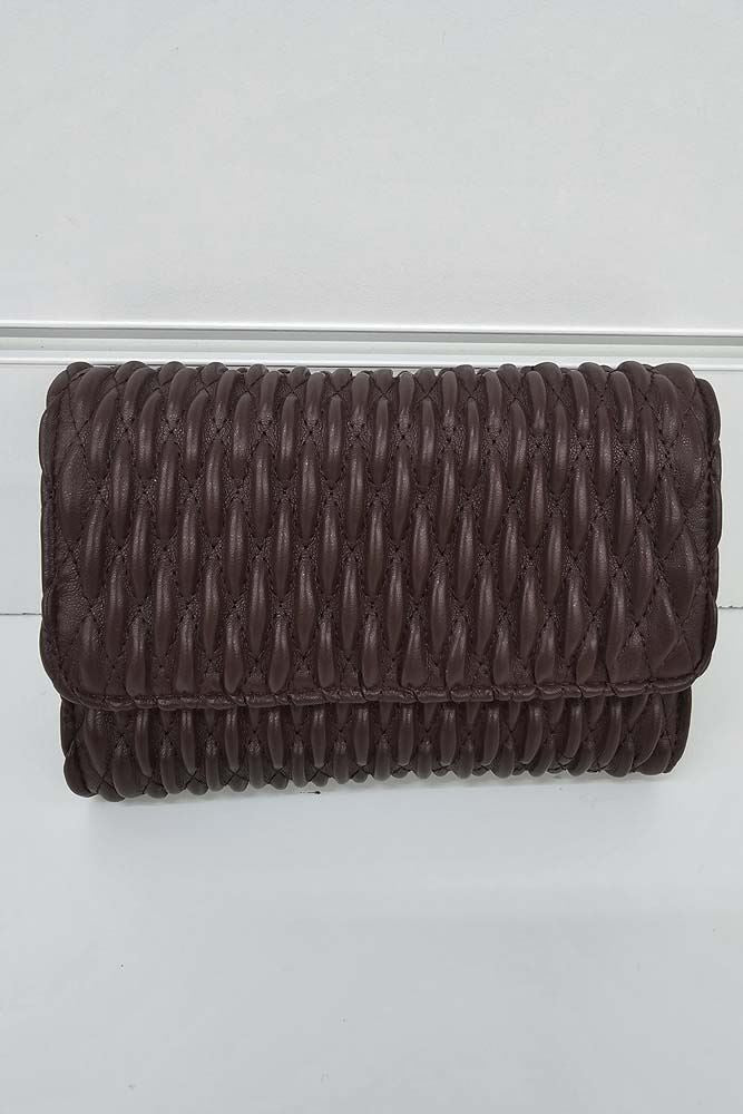 Stripe Quilted Hand Bag