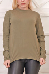 Plain Soft Knit Viscose Top