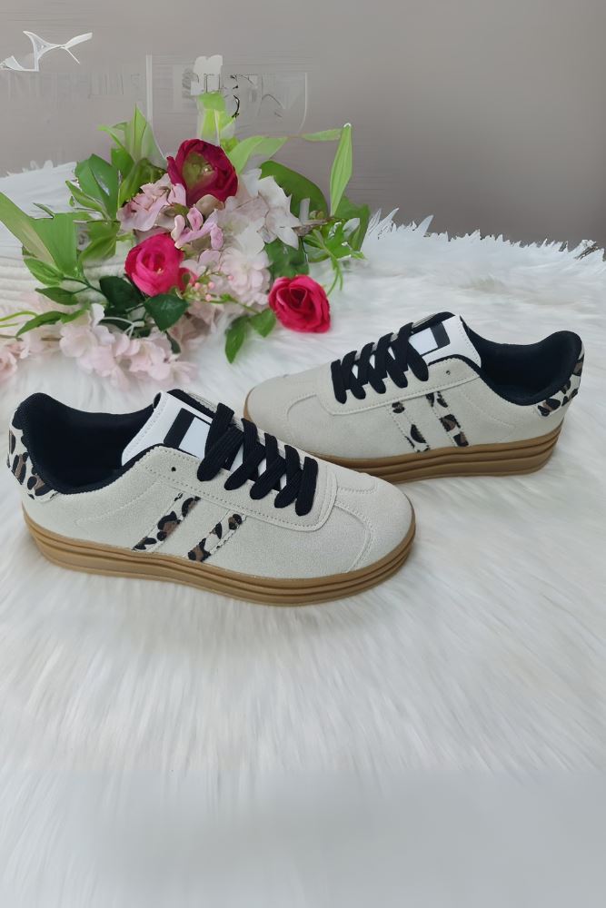 Stripe Lace Up Trainer