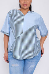 Stripe Print Cotton Top