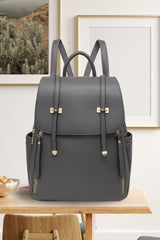 Luxury Leather Top handle Backpack