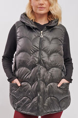 Plain Quilted Zip Up Padded Gilet