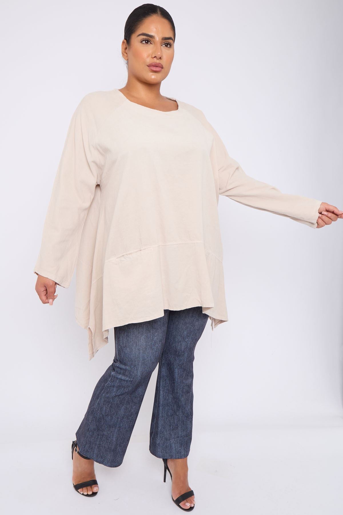 Plain Cotton Side Pocket Top