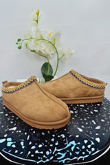 Suede Lining Platform Slipper