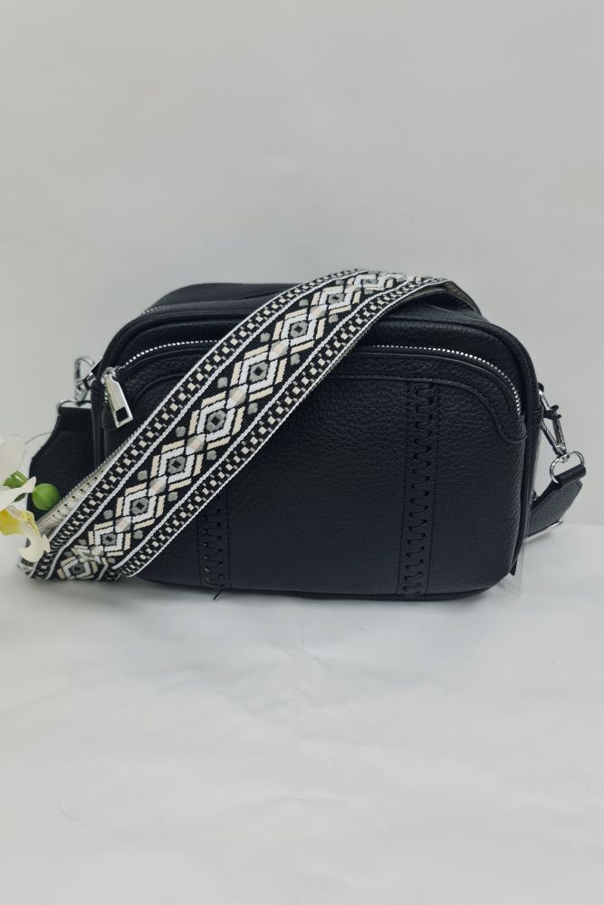 Aztec Stripe pattern Zip Appointment Crossbody Bag