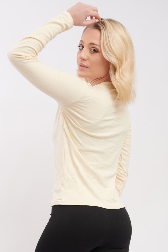 Plain Soft Knit Viscose Top