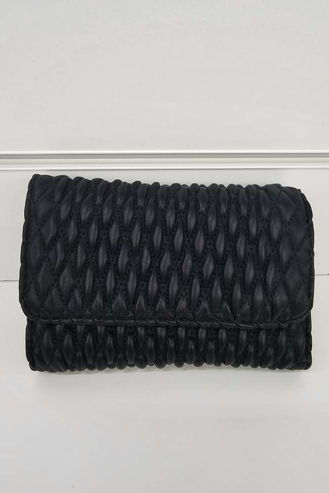 Stripe Quilted Hand Bag