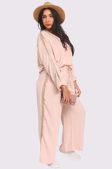 Plain Side Lace Co-Ord Set